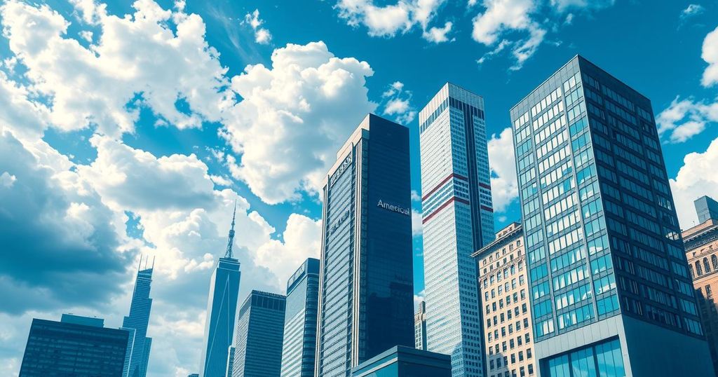 Un paesaggio urbano americano con grattacieli e nuvole, rappresenta il contesto politico attuale negli Stati Uniti.