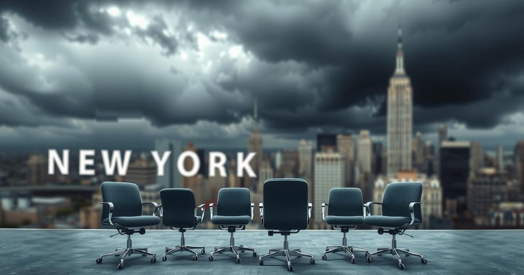 Quattro dipartimenti in crisi a New York, simbolo di tensione politica e responsabilità.