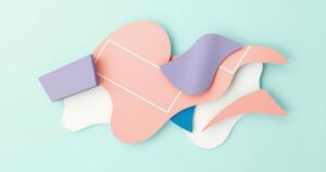 Multi-colored abstract representation of independent thought, featuring geometric shapes in soft pastels, symbolizing diversity.