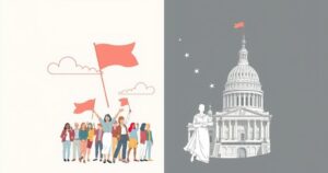 Divided perspectives of Gen Z on issues showcasing political and cultural differences between genders.
